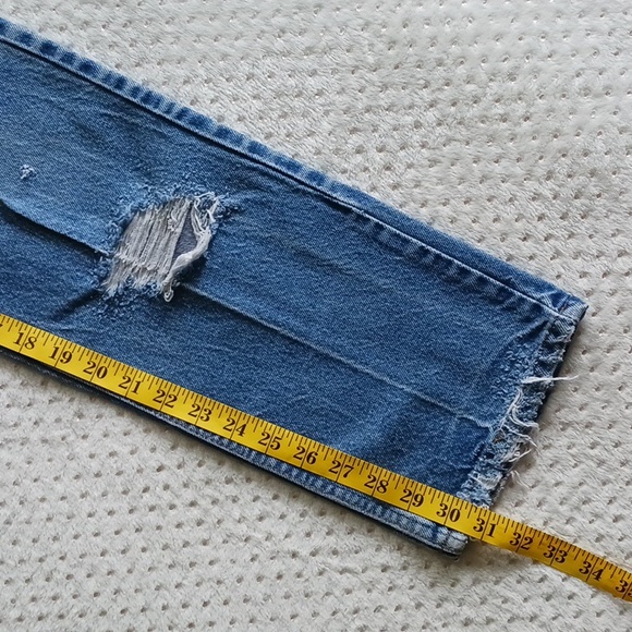 Vintage 517 distressed bootcut light wash Jeans orange tab & gorgeous - Picture 6 of 16